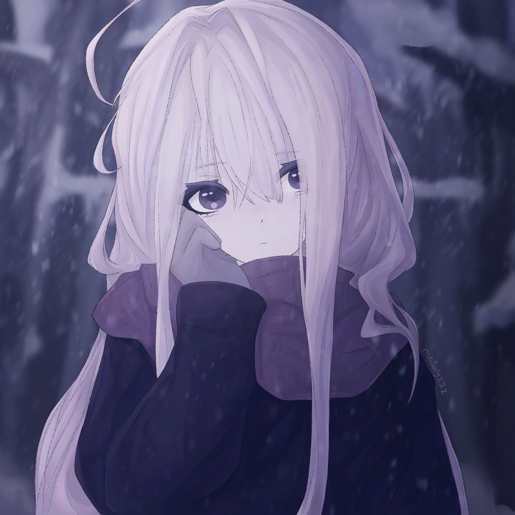 Art 8: My OC Lumi in a snowy forest
