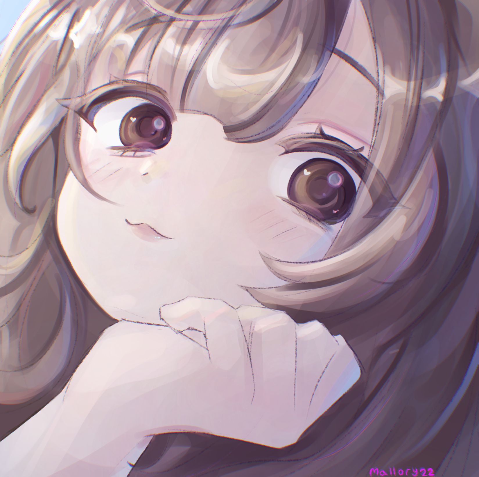 Headshot example: A pfp artwork of my sona