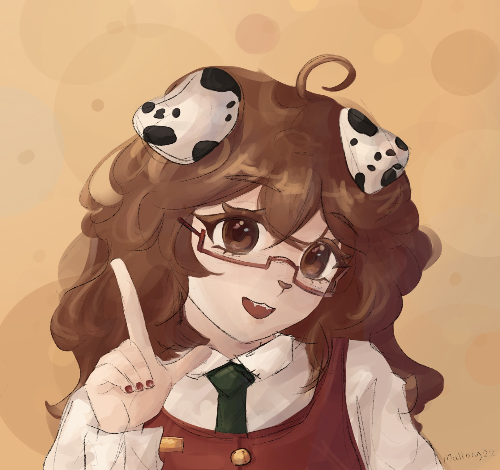 Art 20: Headshot of kallykal's(af) OC Kally smiling